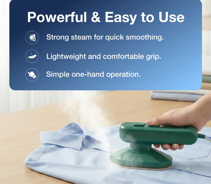 Portable Steam Iron – 2-in-1