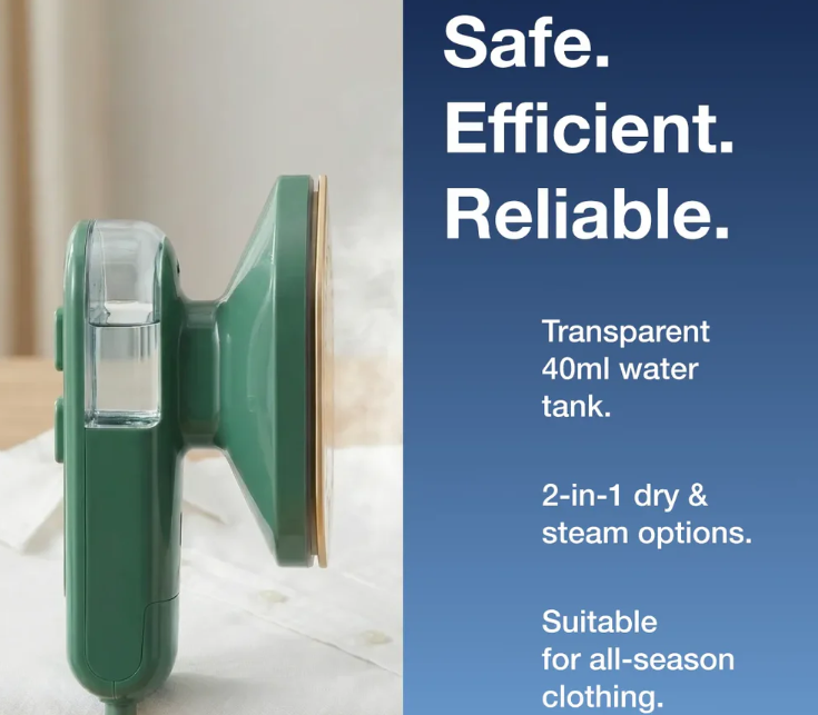 Portable Steam Iron – 2-in-1