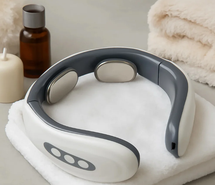 Wireless Electric Neck Massager Cordless Cervical Pulse Massage Device