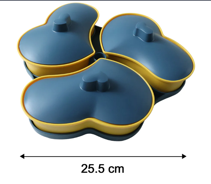 Multipurpose Snack Serving Tray with Lid