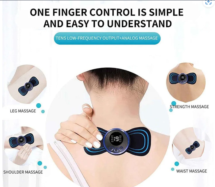 Portable Neck Massager – USB Rechargeable EMS