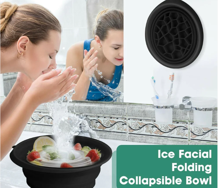 Foldable Ice Face Bowl – Instant Glow & Cooling Facial Therapy