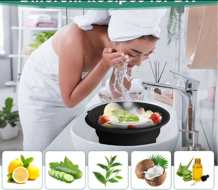 Foldable Ice Face Bowl – Instant Glow & Cooling Facial Therapy