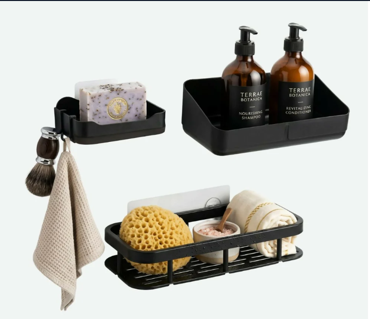 Wall Mounted Bathroom Storage Rack – Space-saving & Rust-resistant