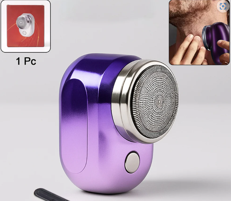 Electric Beard Trimmer – Portable USB Rechargeable Grooming