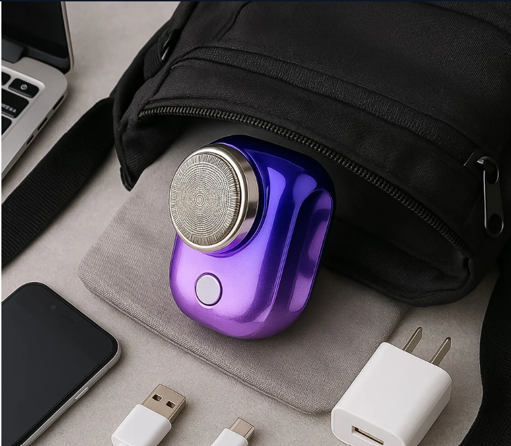 Electric Beard Trimmer – Portable USB Rechargeable Grooming