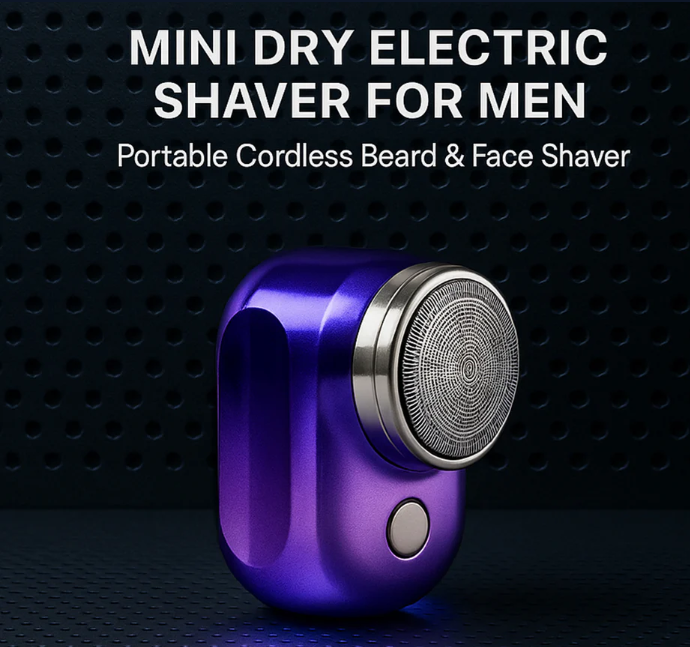 Electric Beard Trimmer – Portable USB Rechargeable Grooming