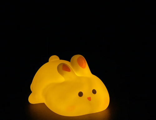 Bunny Night Light – Soft Silicone Warm Glow for Kids' Rooms