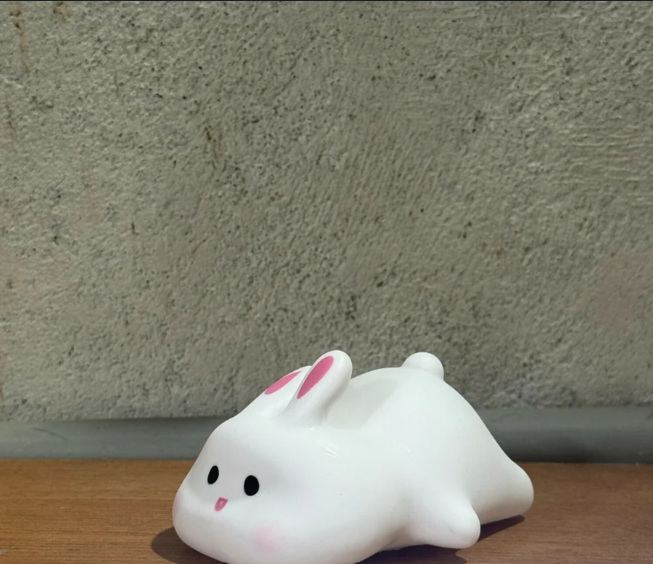 Bunny Night Light – Soft Silicone Warm Glow for Kids' Rooms