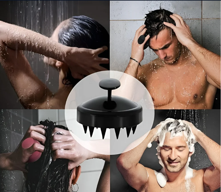 Scalp Massager Shampoo Brush – Soft Silicone Bristles for Gentle Care