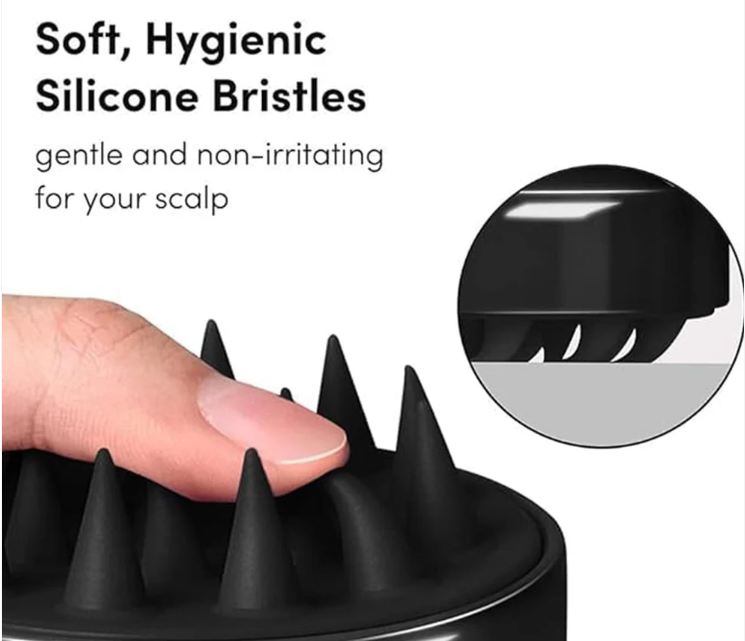 Scalp Massager Shampoo Brush – Soft Silicone Bristles for Gentle Care