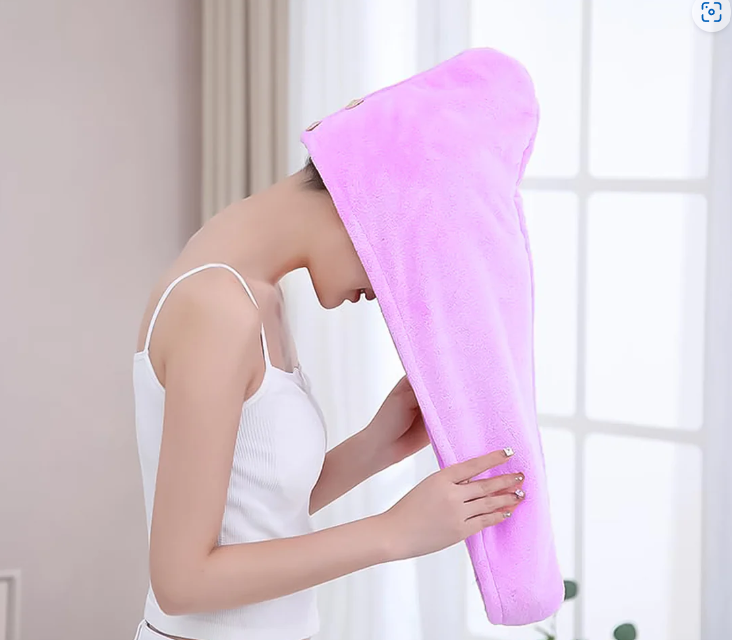 Microfiber Hair Drying Towel – Super Absorbent & Quick Dry