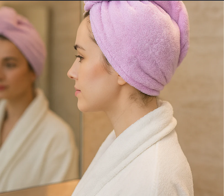 Microfiber Hair Drying Towel – Super Absorbent & Quick Dry