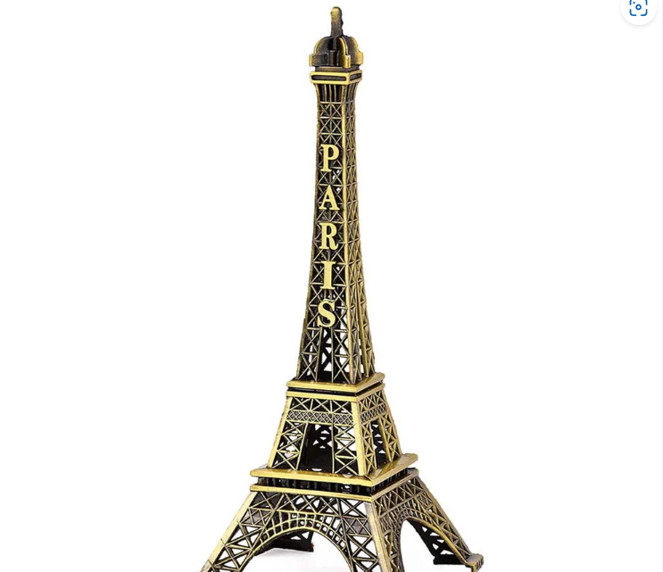 Eiffel Tower Statue – Antique Metal Paris Landmark