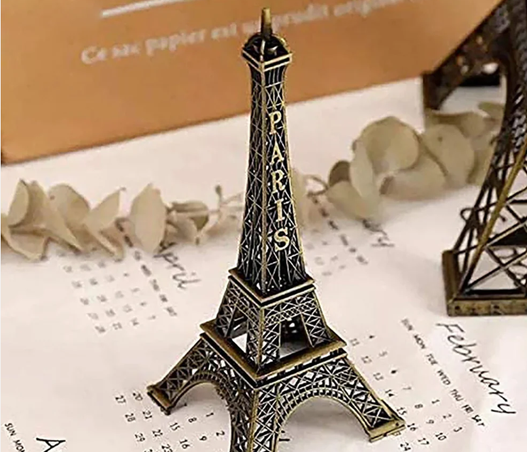 Eiffel Tower Statue – Antique Metal Paris Landmark