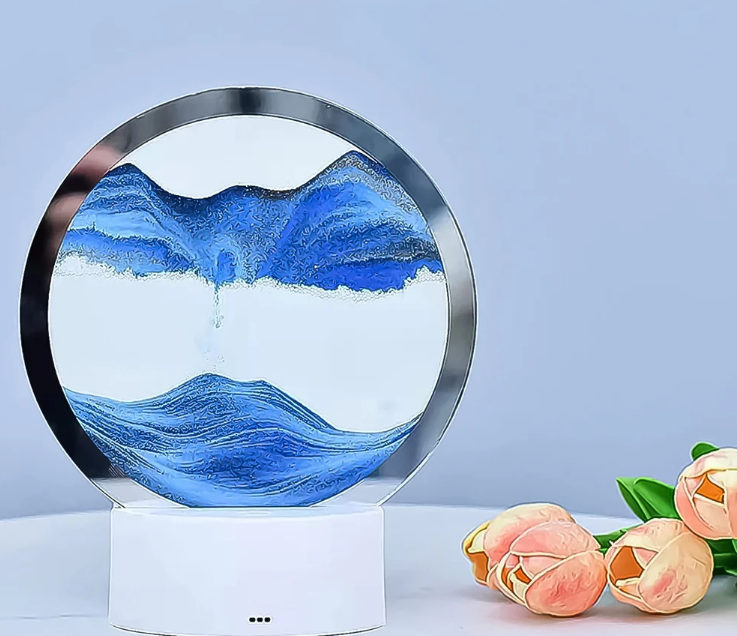 Moving Sand Art Picture – 5 Color Light Changing Decor