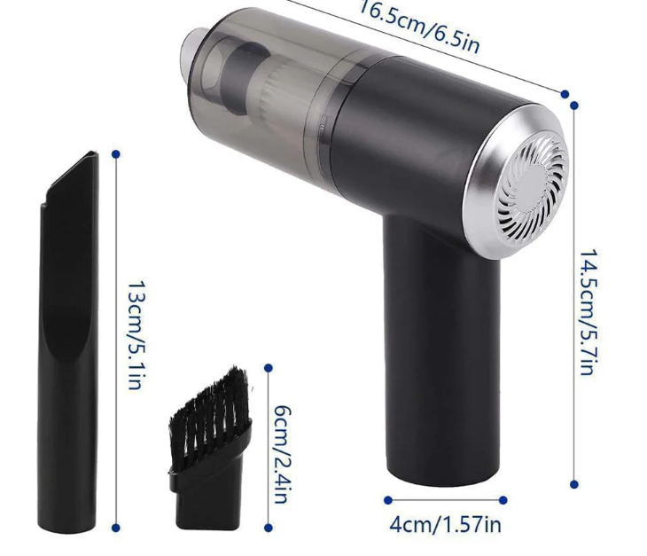 Mini Car Vacuum – Wireless, Portable & 3-in-1 Cleaner